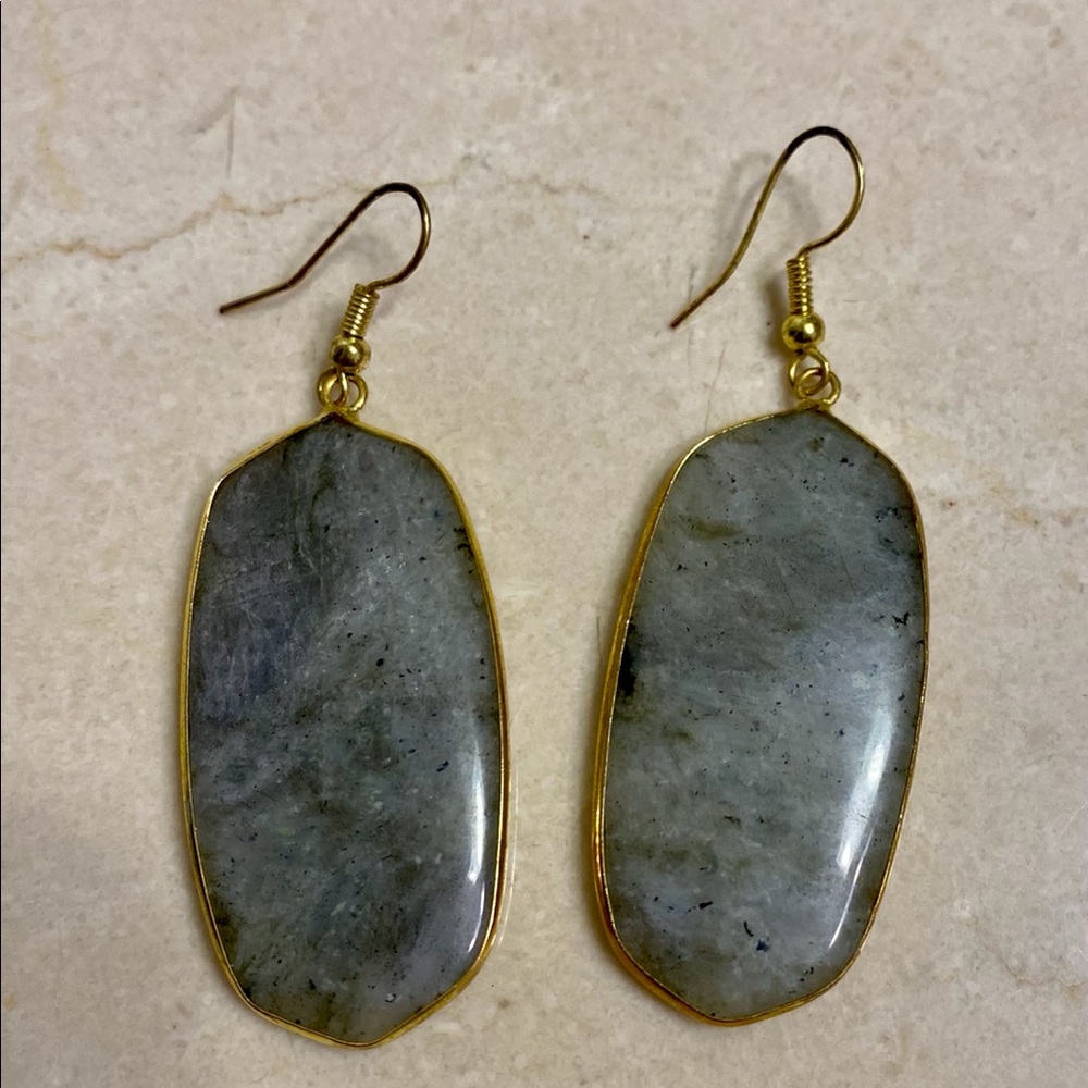 Labradorite earrings